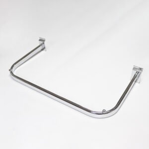 Metal Chromed Slotted Channel Display Handrail