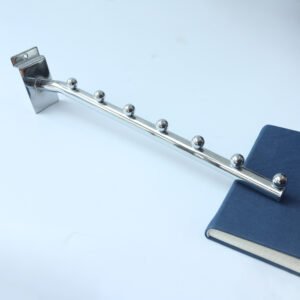 Chrome Color Display Hook Wire Slatwall Hook With 8 Balls