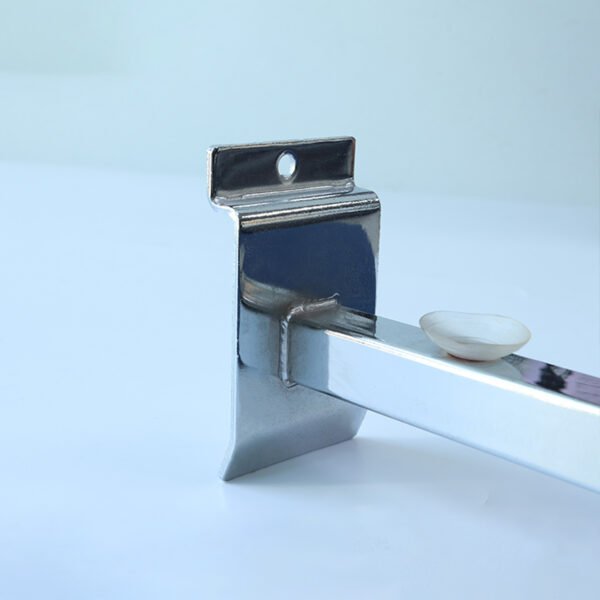 Chrome Metal Glass Bracket with Sucker