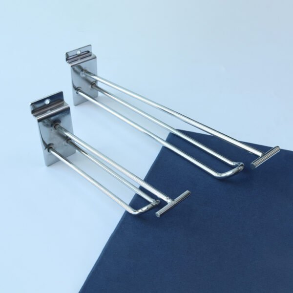 Chrome Slatwall Display Hooks