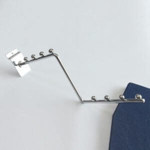 Metal Chrome Display Slatwall Hook with 3 Layers