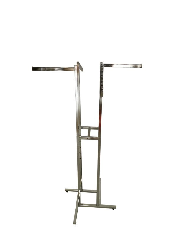 Modern Foldable 4-Way Rack | Metal Coat Display Stand for Home & Store