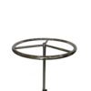 Chrome Round Rotating Rack | Iron Garment Display for Retail & Boutique
