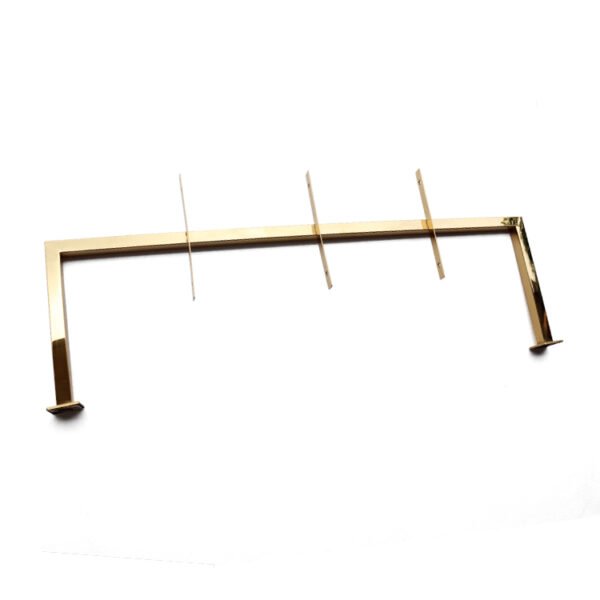 Gold Metal Bag Rack | Wall-Mounted Display Stand for Boutiques