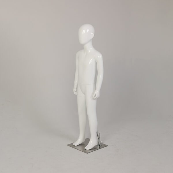 Bright White Full-Body Child Mannequin