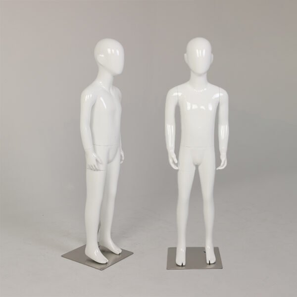 Bright White Full-Body Child Mannequin