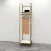 Custom Gold Wedding Dress Rack | Luxury Display Stand for Bridal Shops