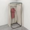 Modern Boutique Changing Room – Portable Dressing Booth with Curtain