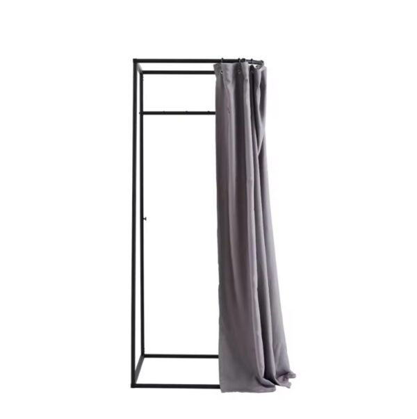Modern Boutique Changing Room – Portable Dressing Booth with Curtain