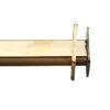 Shoe Store Furniture | Gold Metal Wall Display Stand for Shoes