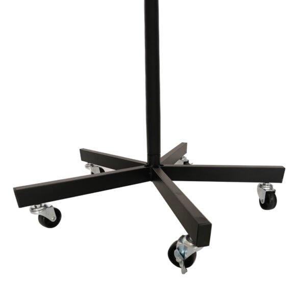 Chrome Rotating Rack | Adjustable Height Round Display for Belts & Scarves