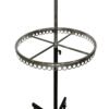 Chrome Rotating Rack | Adjustable Height Round Display for Belts & Scarves