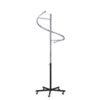 S-Shaped Garment Display Rack | Metal Spiral Stand for Hotels & Living Spaces