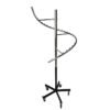 S-Shaped Garment Display Rack | Metal Spiral Stand for Hotels & Living Spaces