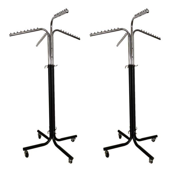 4-Arm Rotating Clothing Display Rack