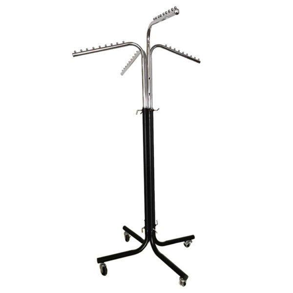 4-Arm Rotating Clothing Display Rack