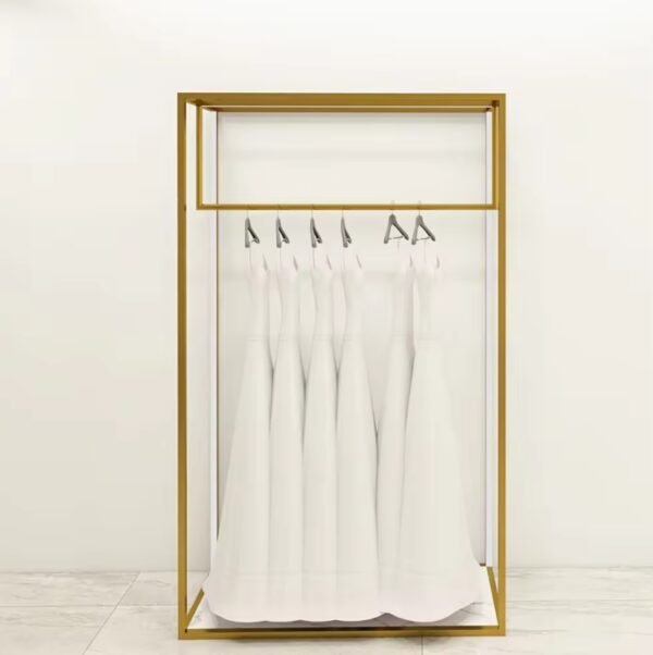 Custom Store Display Furniture | LED Clothes Rack for Boutique Retail