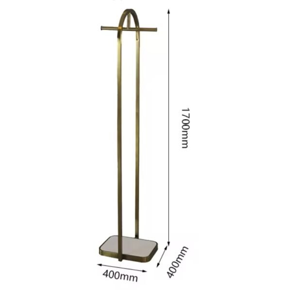 Bridal Gown Garment Stand | Gold Display Rack for Fashion Boutiques