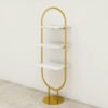 Multi-Layer Display Stand – Boutique Metal Shelf for Footwear and Accessories