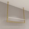 Wall-Mounted Stainless Steel Rack | Display Hanger for Retail Clothing Shops