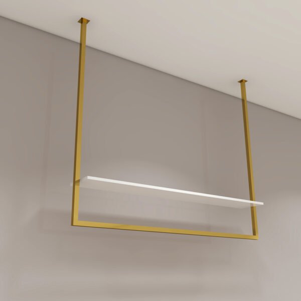 Wall-Mounted Stainless Steel Rack | Display Hanger for Retail Clothing Shops