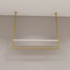 Wall-Mounted Stainless Steel Rack | Display Hanger for Retail Clothing Shops