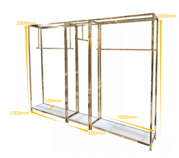 Custom Boutique Garment Display Rack – Sturdy Metal Clothes Stand