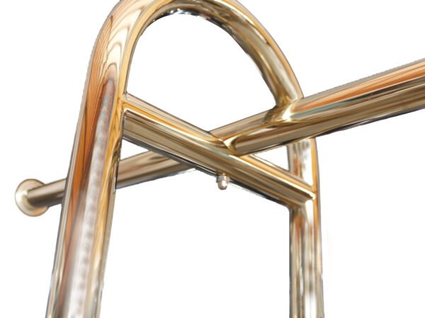 Bridal Gown Garment Stand | Gold Display Rack for Fashion Boutiques