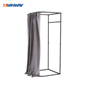Modern Boutique Changing Room – Portable Dressing Booth with Curtain