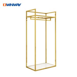 Custom Store Display Furniture | LED Clothes Rack for Boutique Retail
