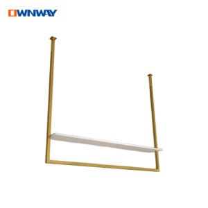Wall-Mounted Stainless Steel Rack | Display Hanger for Retail Clothing Shops