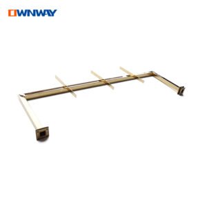 Gold Metal Bag Rack | Wall-Mounted Display Stand for Boutiques