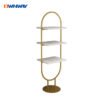 Multi-Layer Display Stand – Boutique Metal Shelf for Footwear and Accessories