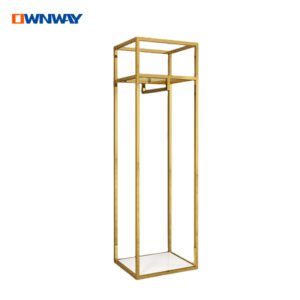 Custom Gold Wedding Dress Rack | Luxury Display Stand for Bridal Shops