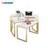 Gold Garment Rack with Display Table – Boutique Shop Fitting Set
