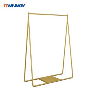 Custom Gold Metal Rack | Boutique Clothing & Dress Display Stand