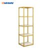 Gold Retail Display Shelf | Fashion Store Bag & Garment Stand