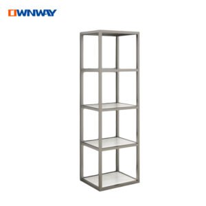 Stainless Steel Display Rack | Shoe & Bag Shelf for Fashion Stores
