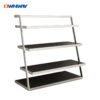 3-Layer Retail Shelf | Custom Metal Display Rack for Footwear & Handbags