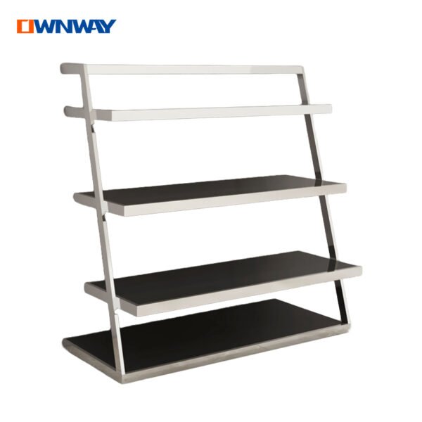 3-Layer Retail Shelf | Custom Metal Display Rack for Footwear & Handbags