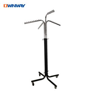 4-Arm Rotating Clothing Display Rack