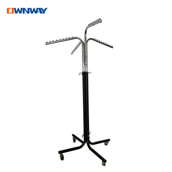 4-Arm Rotating Clothing Display Rack