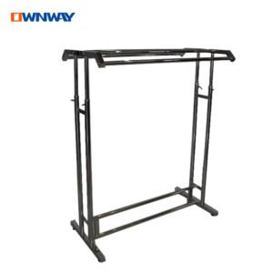 Wholesale Chrome Metal Rack | Standing Clothing Display for Retail Stores