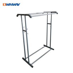 Standing Chrome Garment Display Rack