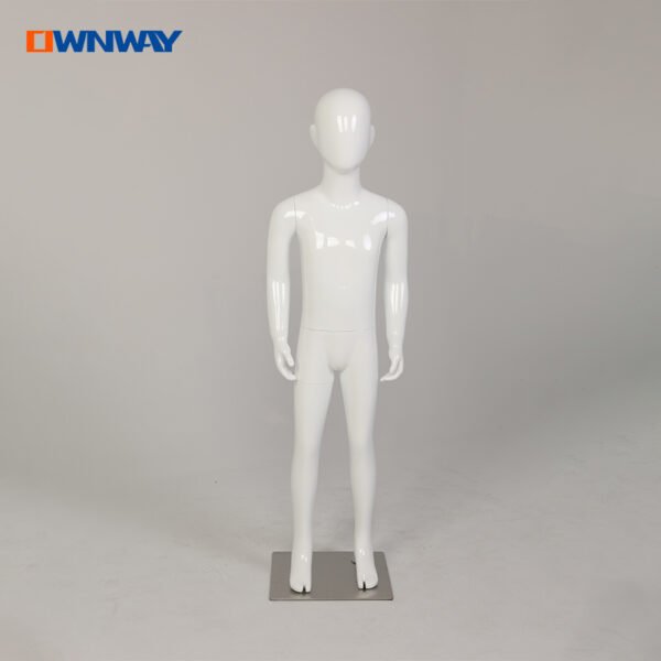Bright White Full-Body Child Mannequin