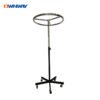 Chrome Round Rotating Rack | Iron Garment Display for Retail & Boutique