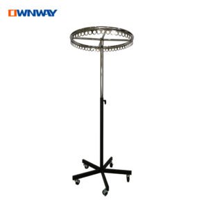 Italian-Style Clothing Stand | Rotating Round Hanger Rack for Store Display