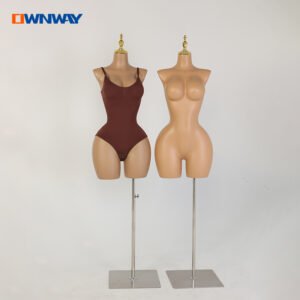 Customized Half Body Torso Mannequin Curvy Female Mannequin