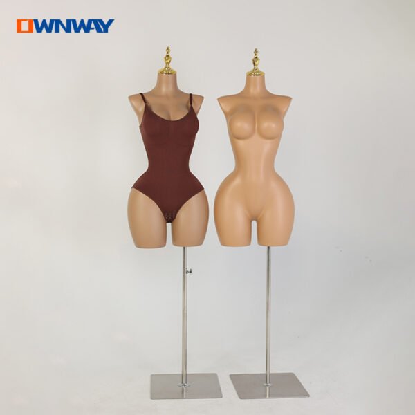 Customized Half Body Torso Mannequin Curvy Female Mannequin