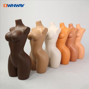 Fiberglass Plus Size Half-Body Female Mannequin